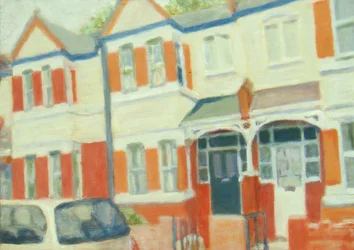 Un endroit pour vivre 49, 2012 (huile sur contreplaqué)