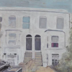 Un endroit pour vivre 54, 2013 (huile sur contreplaqué)