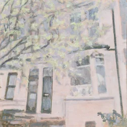 Un endroit pour vivre 57, 2013 (huile sur contreplaqué)