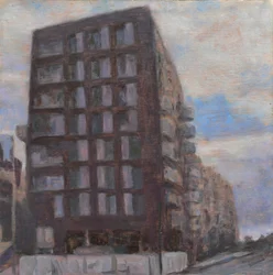 Un endroit pour vivre 60, 2013 (huile sur contreplaqué)