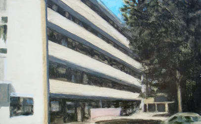 Un endroit pour vivre 9, 2011 (huile sur contreplaqué)