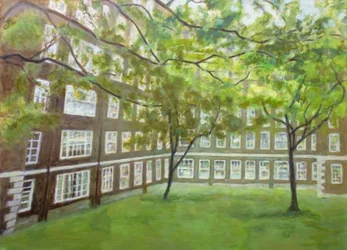 Un endroit pour vivre L1, 2012 (huile sur contreplaqué)