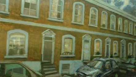 Un endroit pour vivre L5, 2013 (huile sur contreplaqué)