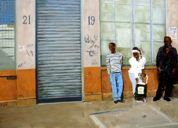 Attente, 2009 (huile sur toile)