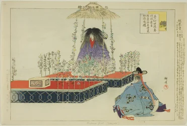 Makua Jido (Kikujido), de la série "Images de performances No (Nogaku Zue)"