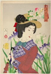 Envie de se promener (Yuho ga shitaso), de la série « Trente-deux aspects des femmes (Fuzoku sanjuniso) »