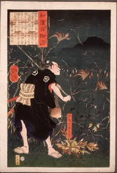 Samanosuke Mitsutoshi avec des feux de renard