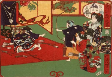 Tokugawa Ietsuga pratiquant le tir à l