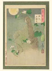 Chapitre Yugao du Conte de Genji : # 29 des Cent Aspects de la Lune