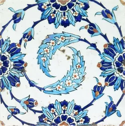 Carreau de poterie d