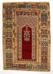 Tapis de prière, Kula, Anatolie (laine)