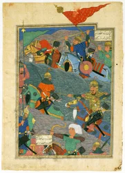 La Bataille entre Kay Khusraw et le Roi de Makran, 1494