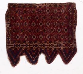 Rare okbash Yomut, milieu du 19e siècle