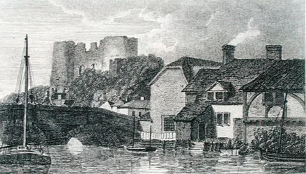 Vue de Tunbridge, gravée par Murray, du carnet de croquis de Michael Faraday