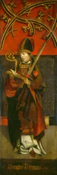 Saint Alcuin, vers 1500-1525 (huile sur panneau)