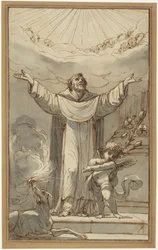 Saint Dominique en prière
