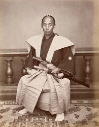 Samouraï (Harada Kiichi), Nagasaki, Japon, vers 1870