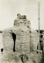 Tombe chrétienne dans la nécropole, Qasr Ibrim, Egypte, photographie d