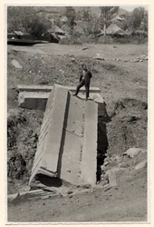 Fragment de stèle, Axum, Éthiopie, photographie d