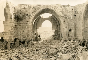 Intérieur de la basilique byzantine, Amman, Jordanie, photographie d