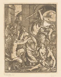Avarice chassée du temple des Muses