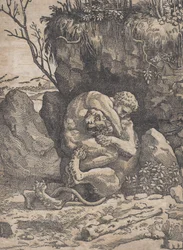 Hercule et le lion de Némée, vers 1517-18
