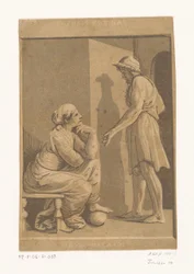 Homme debout et femme assise (Raphaël et sa maîtresse)