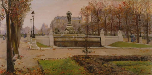 Vue des jardins des Tuileries, Paris