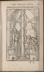 Appareil alchimique De: Liber de secretis naturae, 1556-1557