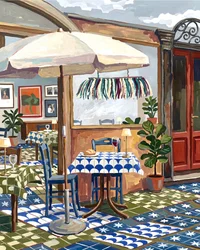 La charmante terrasse d