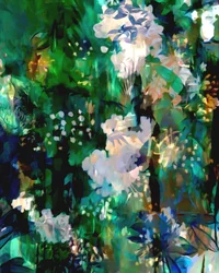 Abstraction florale luxuriante