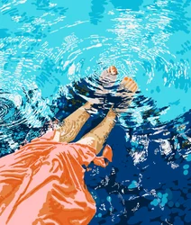Détente estivale à la piscine