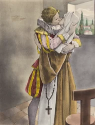 Illustration de Brunelleschi pour Contes et Nouvelles de La Fontaine