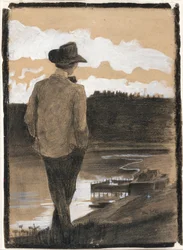 Jeune homme sur une rive, 1902
