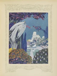 Cependant le bel Oiseau Bleu ne cessa jamais de planer autour du palais, illustration de 