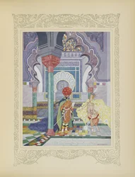 Le prince féerique donna trois quenouilles enchantées, illustration de 