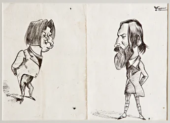 Caricatures (encre de Chine sur papier)