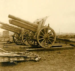 155 canons, vers 1914-1918