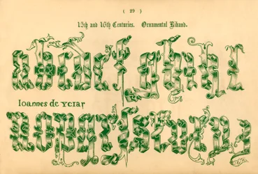 Ruban ornemental, 15ème et 16ème siècles, 1862