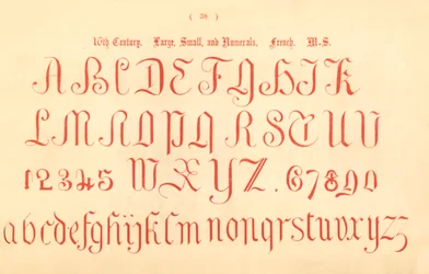 Grand, Petit et Numéraux du 16ème Siècle. Français. MS., 1862