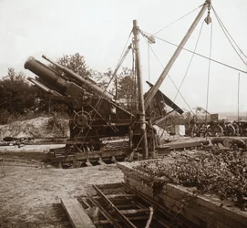 Mortier de 220, Genicourt, nord de la France