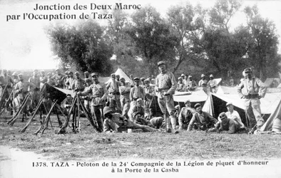 24e compagnie de la Légion étrangère française, Taza, Maroc, 1904