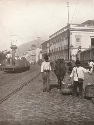 Une scène de rue à Botafogo, Rio, 1914