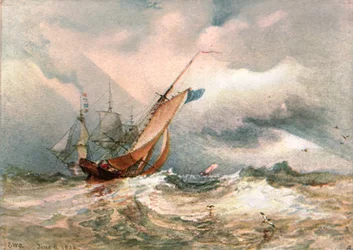 Une journée venteuse, 1822