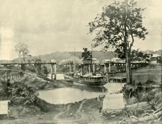 Un pont à Lismore, 1901