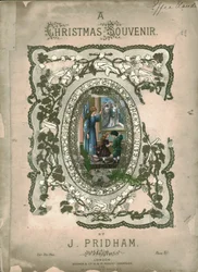 Un Souvenir de Noël, page de couverture de la partition, vers 1860