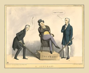 Un Contraste, c1838