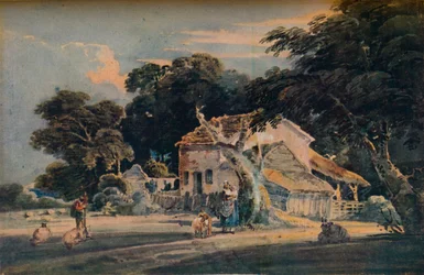 Une ferme du Devonshire, vers 1798