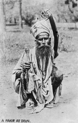 Un fakir à Delhi, 20e siècle