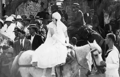Un mariage de marins grecs, Pylos, Grèce, 1938